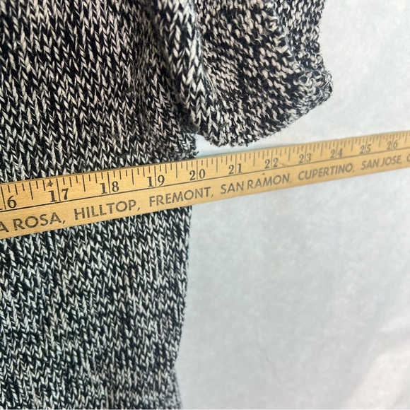 Lane Bryant Cardigan Short Sleeve black White Cotton Size 14-16 - Picture 5 of 7